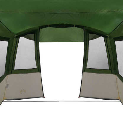 Achterkleptent voor Caravan met dak Groen 352 x 250 x 245 cm