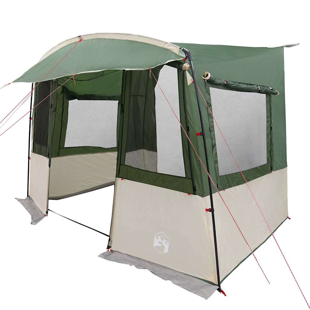 Achterkleptent voor Caravan met dak Groen 352 x 250 x 245 cm