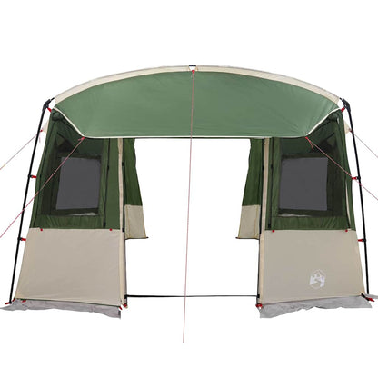Achterkleptent voor Caravan met dak Groen 352 x 250 x 245 cm