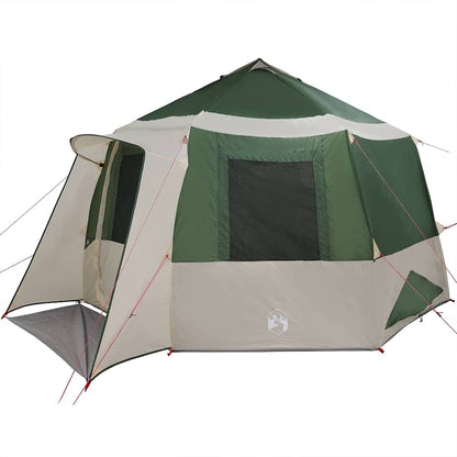Huisje Tent met dak met opslag Groen en Wit 405 x 405 x 273 cm