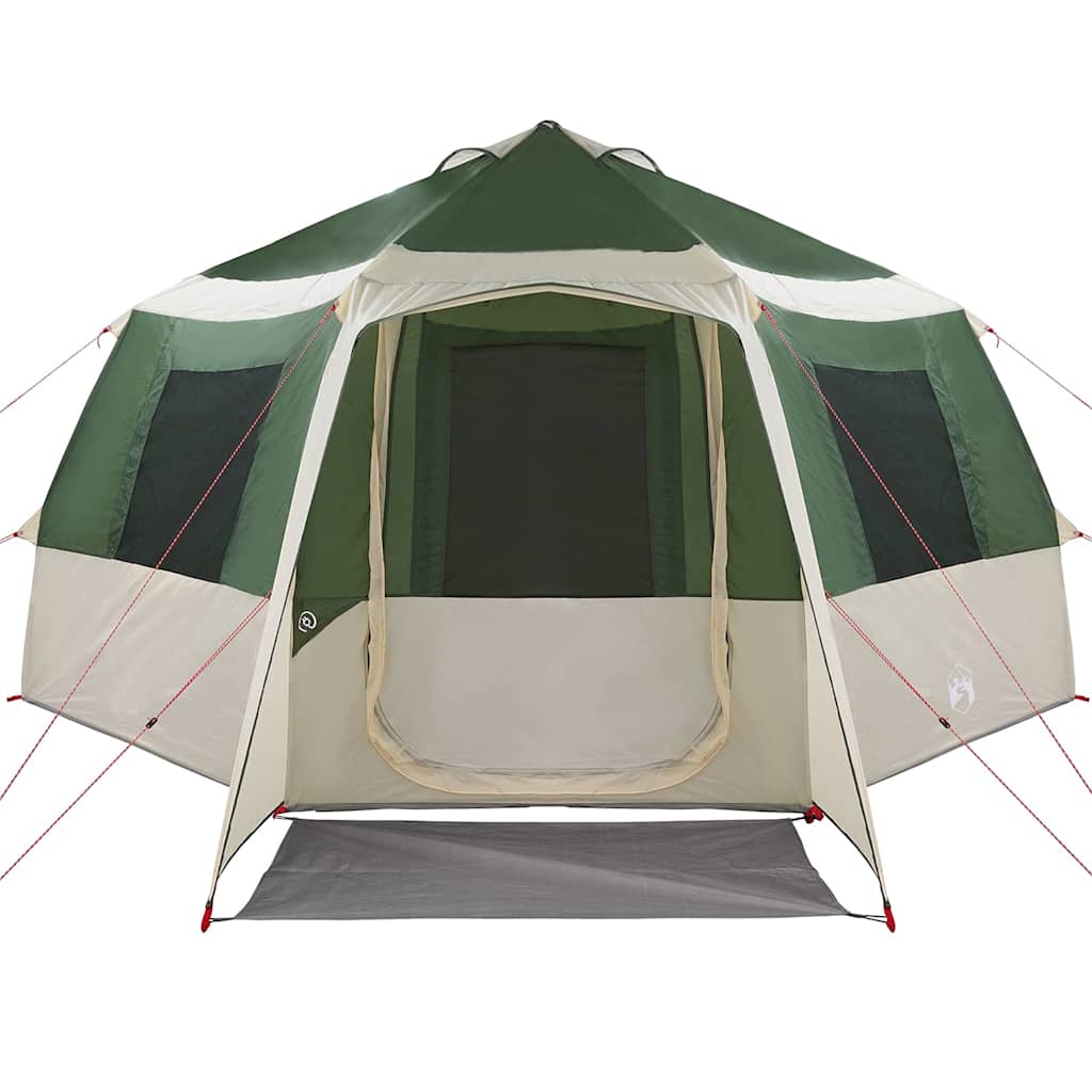 Huisje Tent met dak met opslag Groen en Wit 405 x 405 x 273 cm