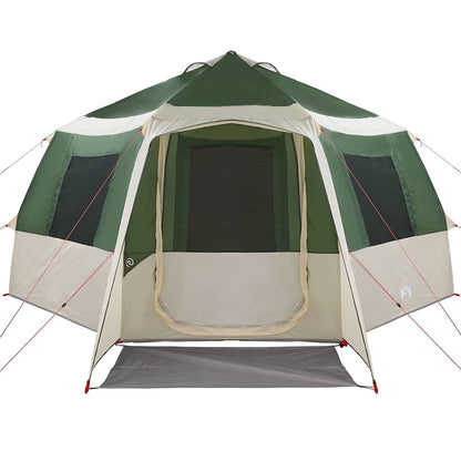 Huisje Tent met dak met opslag Groen en Wit 405 x 405 x 273 cm