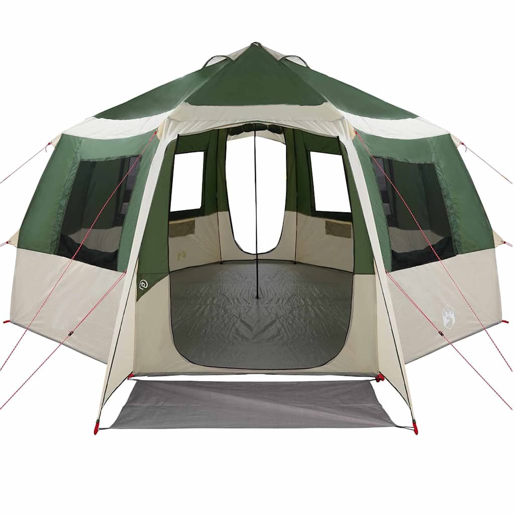 Huisje Tent met dak met opslag Groen en Wit 405 x 405 x 273 cm