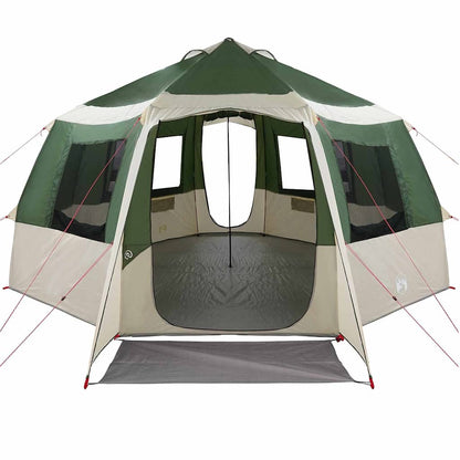Huisje Tent met dak met opslag Groen en Wit 405 x 405 x 273 cm