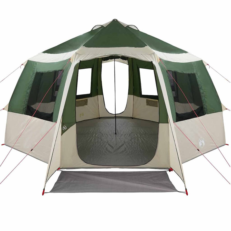 Huisje Tent met dak met opslag Groen en Wit 405 x 405 x 273 cm