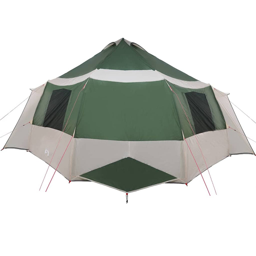Huisje Tent met dak met opslag Groen en Wit 405 x 405 x 273 cm