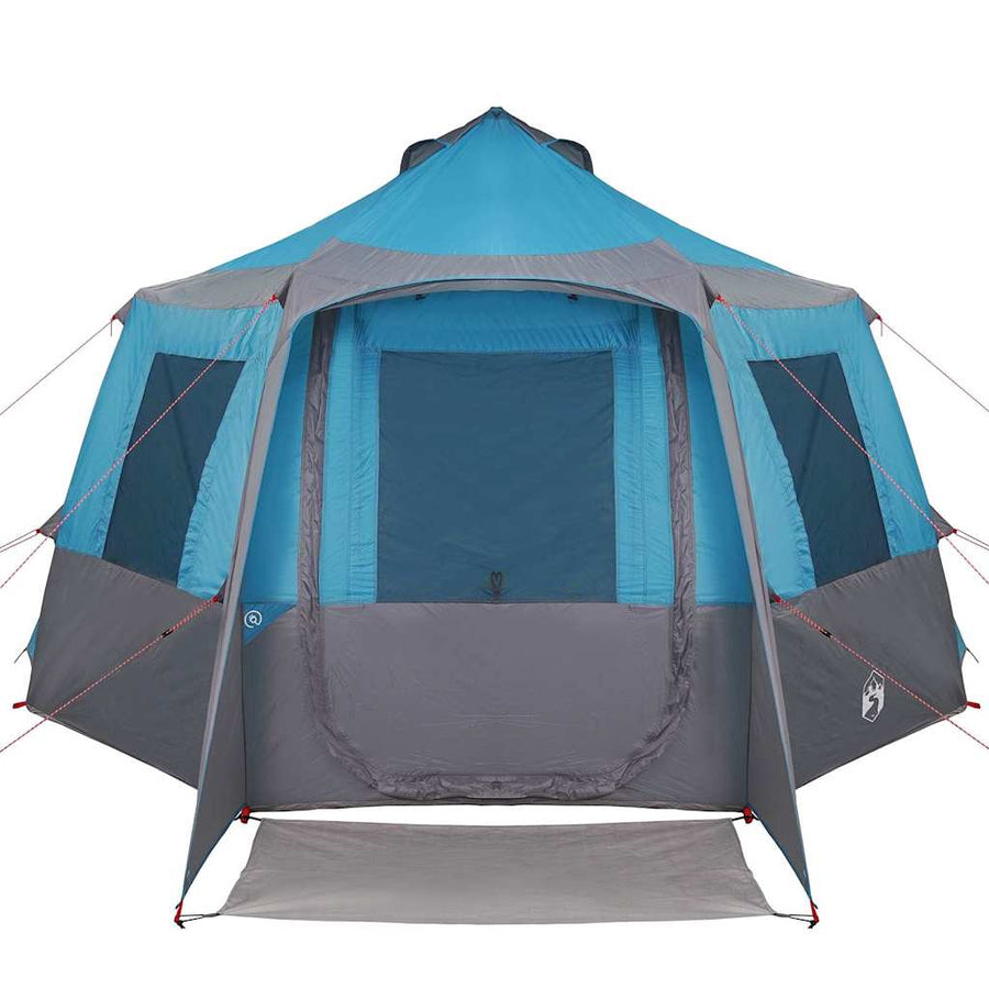 Huisje Tent met dak Blauw en Grijs 405 x 405 x 273 cm