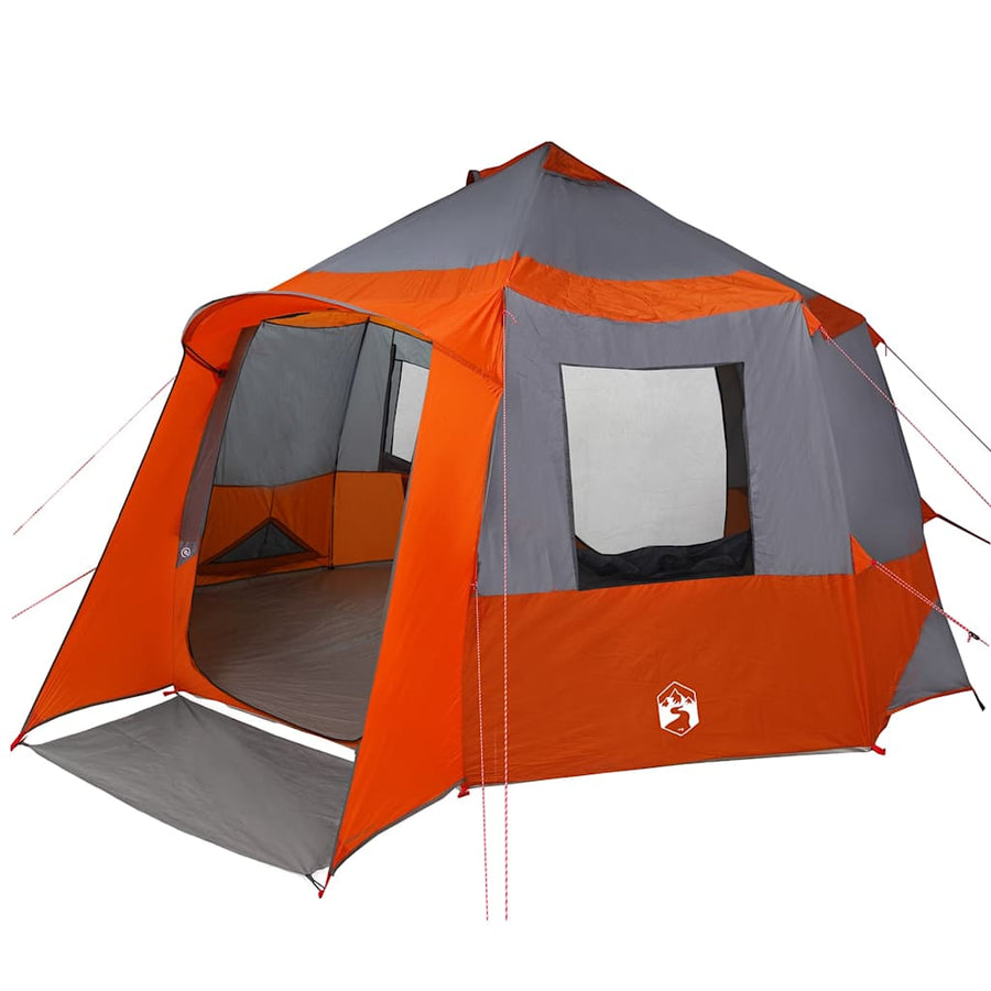 Huisje Tent met dak Grijs en Oranje 405 x 405 x 273 cm