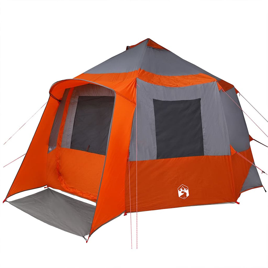 Huisje Tent met dak Grijs en Oranje 405 x 405 x 273 cm