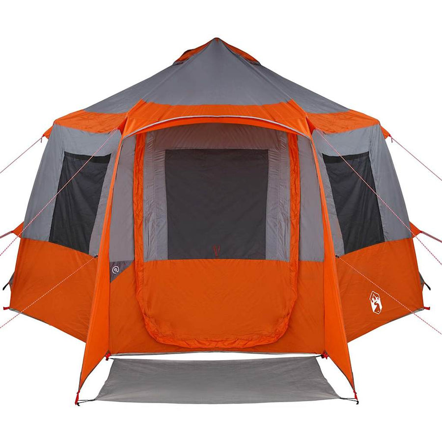 Huisje Tent met dak Grijs en Oranje 405 x 405 x 273 cm
