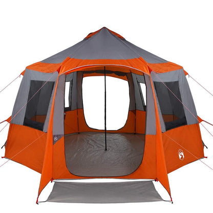 Huisje Tent met dak Grijs en Oranje 405 x 405 x 273 cm