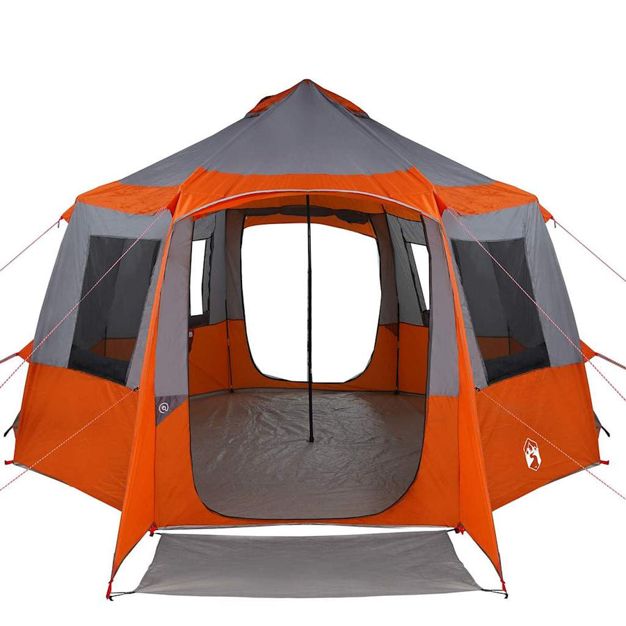 Huisje Tent met dak Grijs en Oranje 405 x 405 x 273 cm