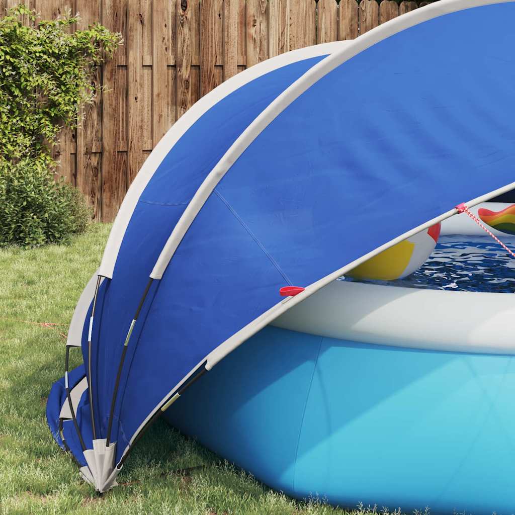 Pooldome Blauw 336 x 322 x 160 cm 185T polyester met PU-coating