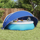 Pooldome 336x322x160 cm blauw polyester PU-coating