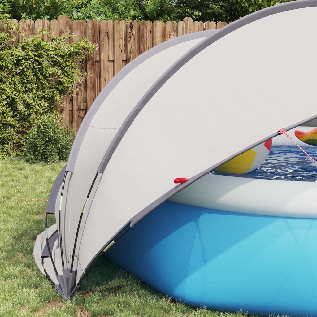 Pooldome Grijs en Oranje 405 x 405 x 192 cm