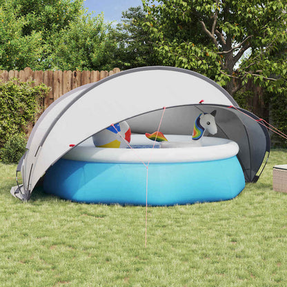 Pooldome Grijs en Oranje 405 x 405 x 192 cm