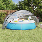 Zwembadkoepel 405x405x192 cm PVC doorzichtig
