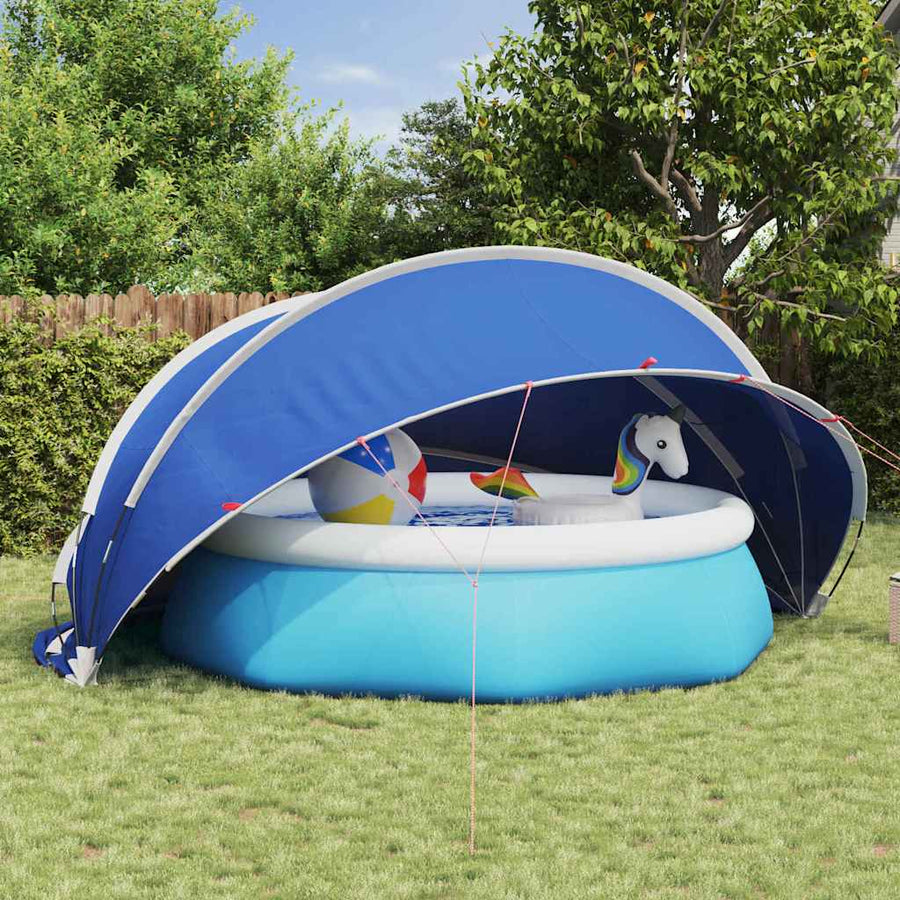 Pooldome Blauw 430 x 430 x 210 cm 185T polyester met PU-coating