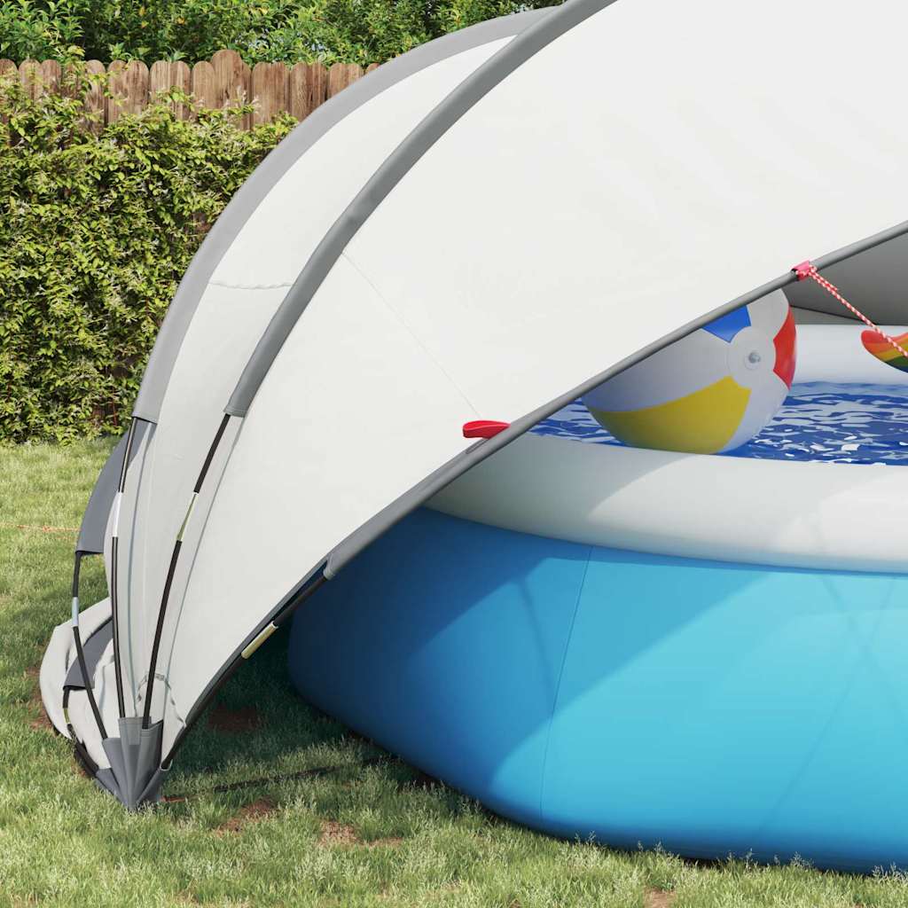 Pooldome Grijs en Oranje 430 x 430 x 210 cm