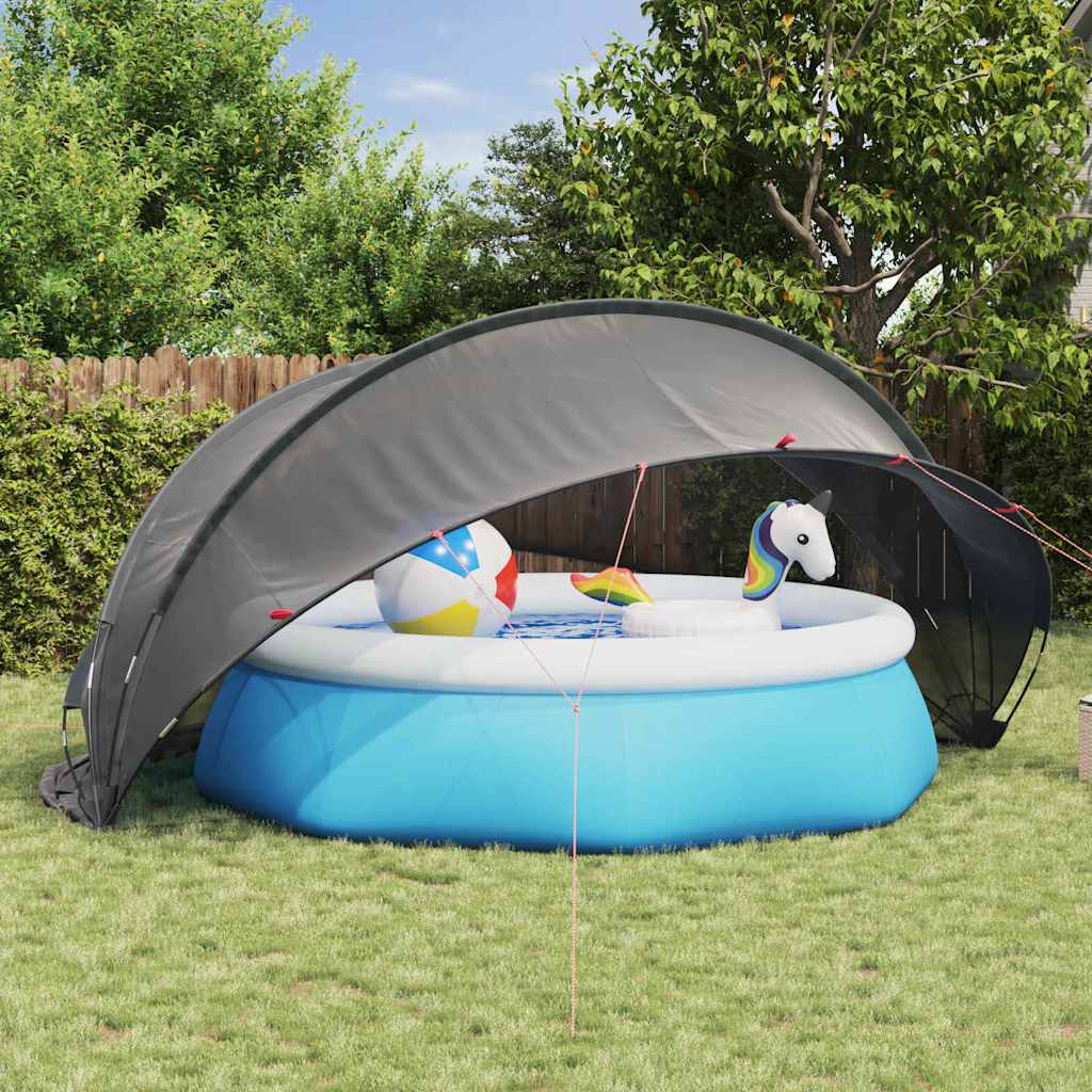 Pooldome Zwart 430 x 430 x 210 cm 185T polyester met PU-coating