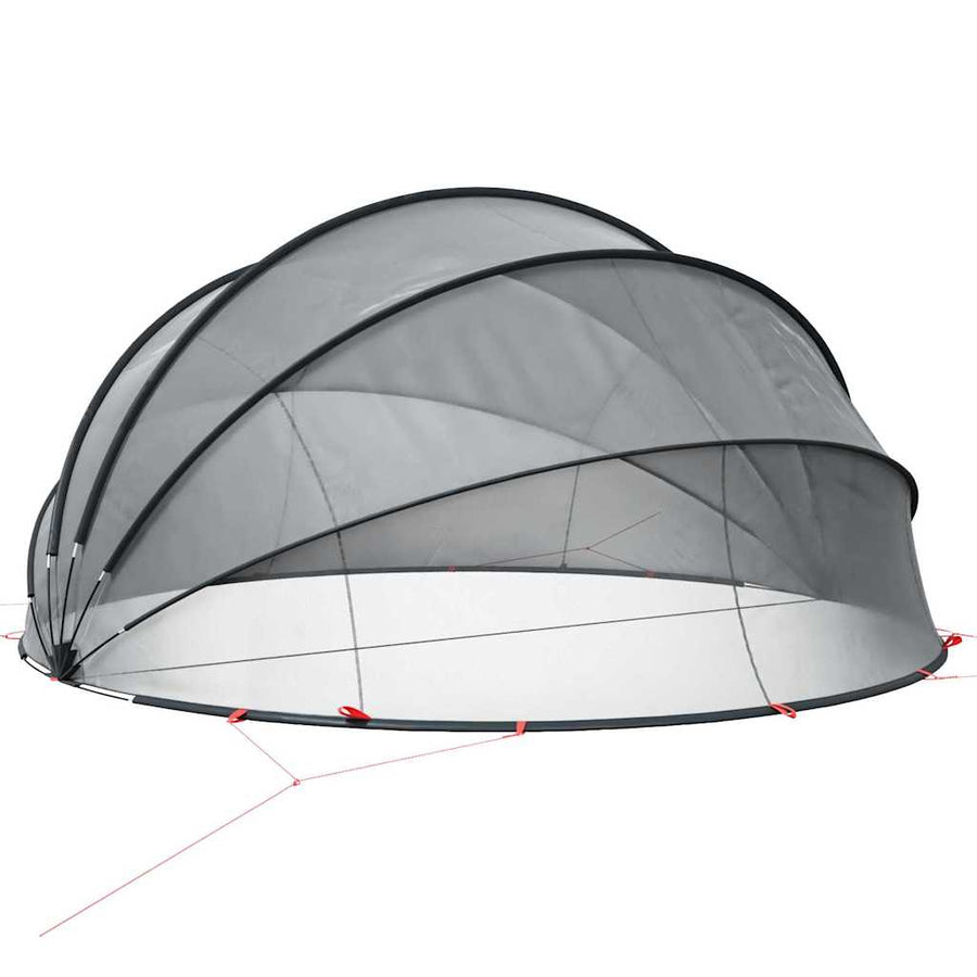 Pooldome Zwart 430 x 430 x 210 cm 185T polyester met PU-coating