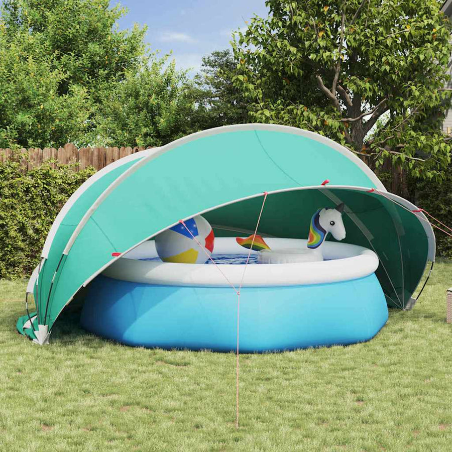 Pooldome Groen 472 x 460 x 229 cm 185T polyester met PU-coating
