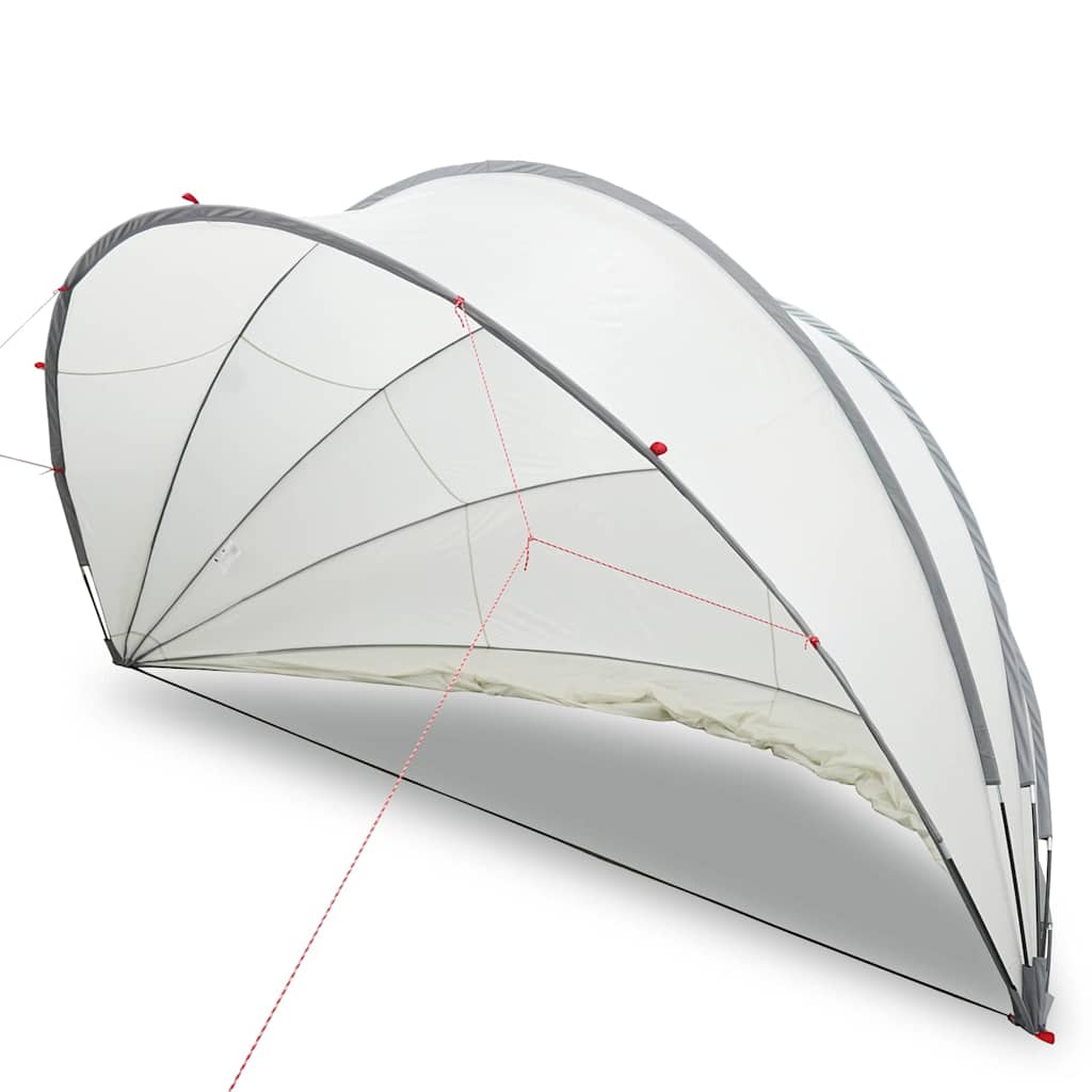 Pooldome Grijs en Oranje 472 x 460 x 229 cm
