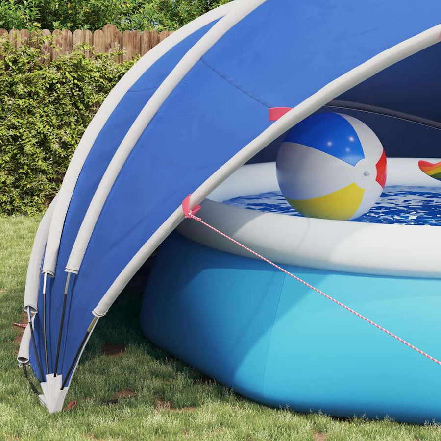 Pooldome Blauw 500 x 500 x 236 cm 185T polyester met PU-coating