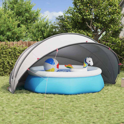 Pooldome Grijs en Oranje 500 x 500 x 236 cm