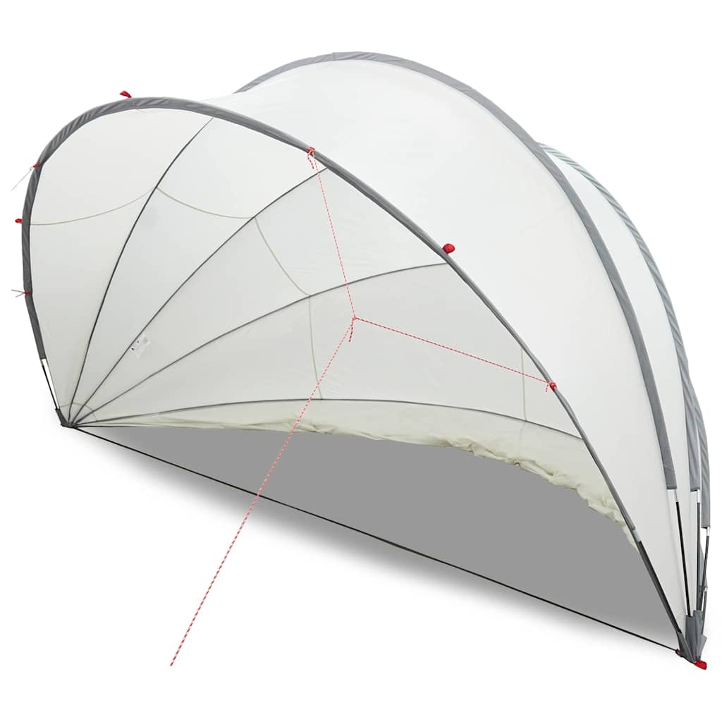Pooldome Grijs en Oranje 500 x 500 x 236 cm