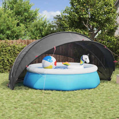 Pooldome 500 x 500 x 236 cm 185T polyester met PU-coating Zwart