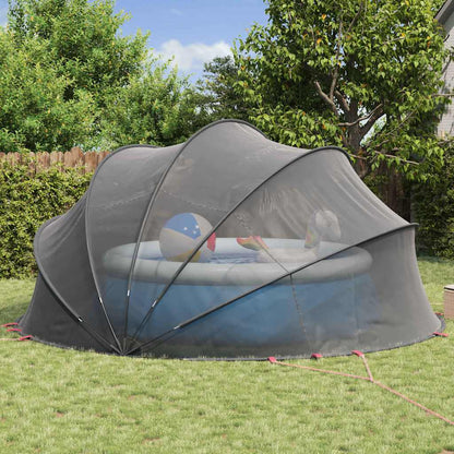 Pooldome 500 x 500 x 236 cm 185T polyester met PU-coating Zwart