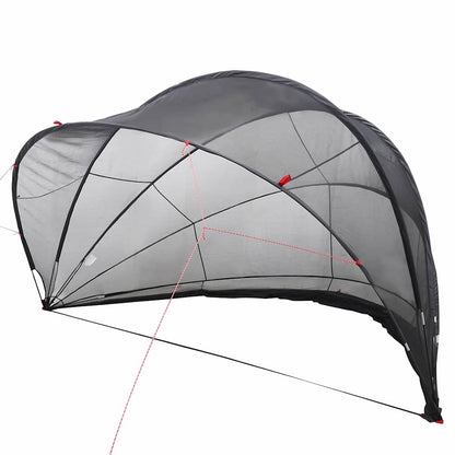 Pooldome 500 x 500 x 236 cm 185T polyester met PU-coating Zwart