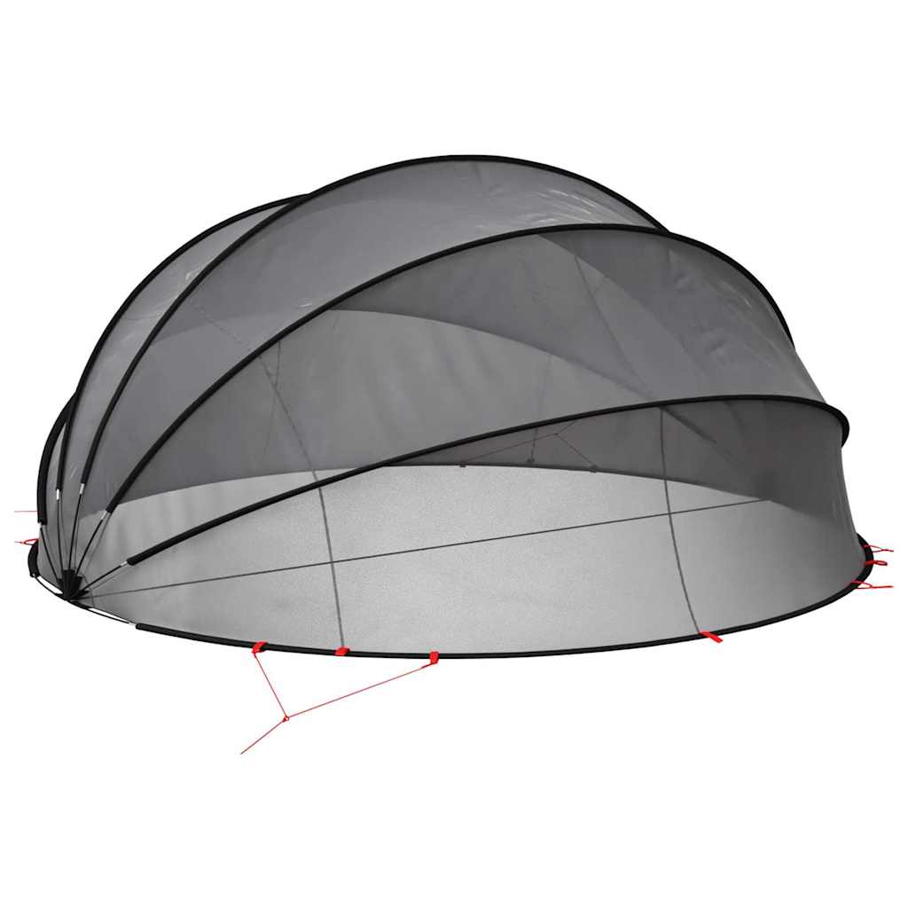 Pooldome 500 x 500 x 236 cm 185T polyester met PU-coating Zwart