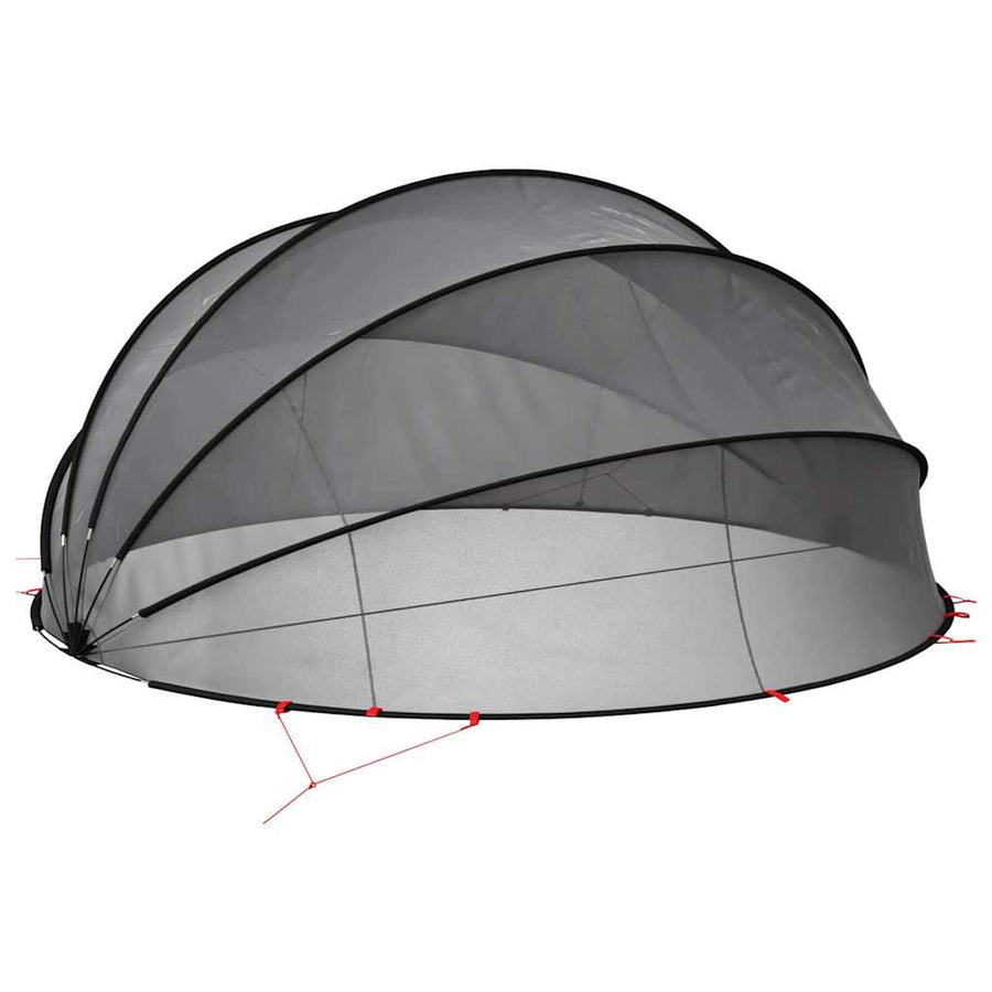 Pooldome 500 x 500 x 236 cm 185T polyester met PU-coating Zwart