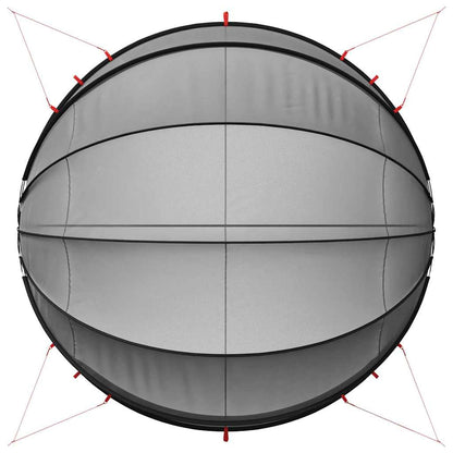 Pooldome 500 x 500 x 236 cm 185T polyester met PU-coating Zwart