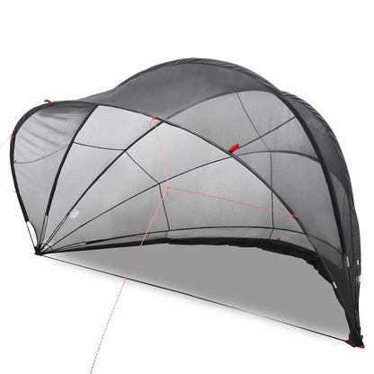 Pooldome 500 x 500 x 236 cm 185T polyester met PU-coating Zwart