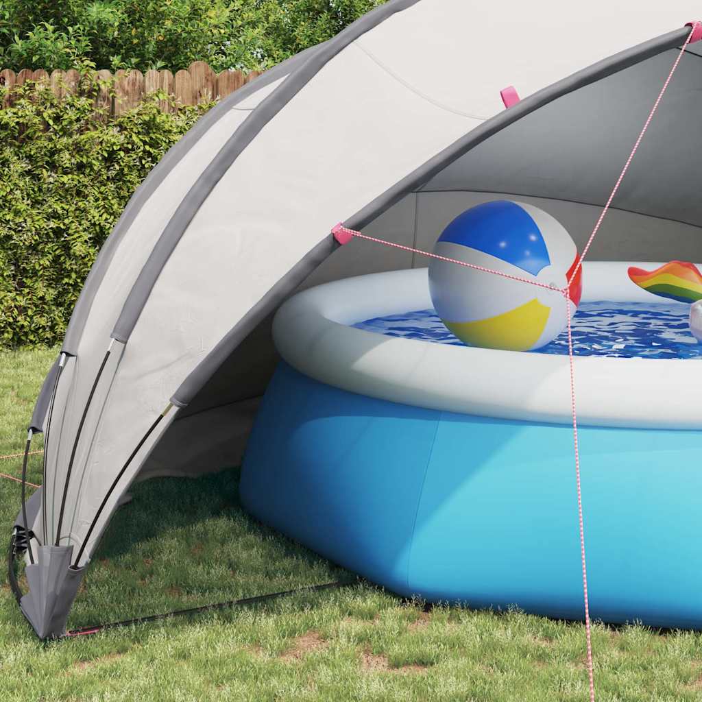 Pooldome Grijs en Oranje 546 x 516 x 250 cm