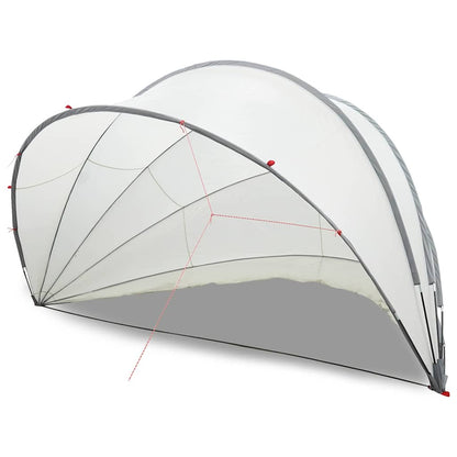 Pooldome Grijs en Oranje 546 x 516 x 250 cm