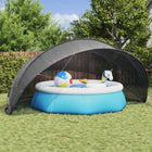 Pool Dome Black 546 x 516 x 250 cm 185T polyester with PU coating