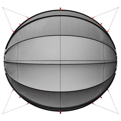 Pooldome Zwart 546 x 516 x 250 cm 185T polyester met PU-coating