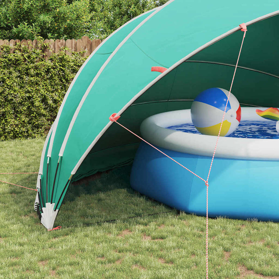 Pooldome Groen 592 x 590 x 275 cm 185T polyester met PU-coating