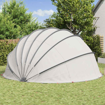 Pooldome Grijs en Oranje 592 x 590 x 275 cm