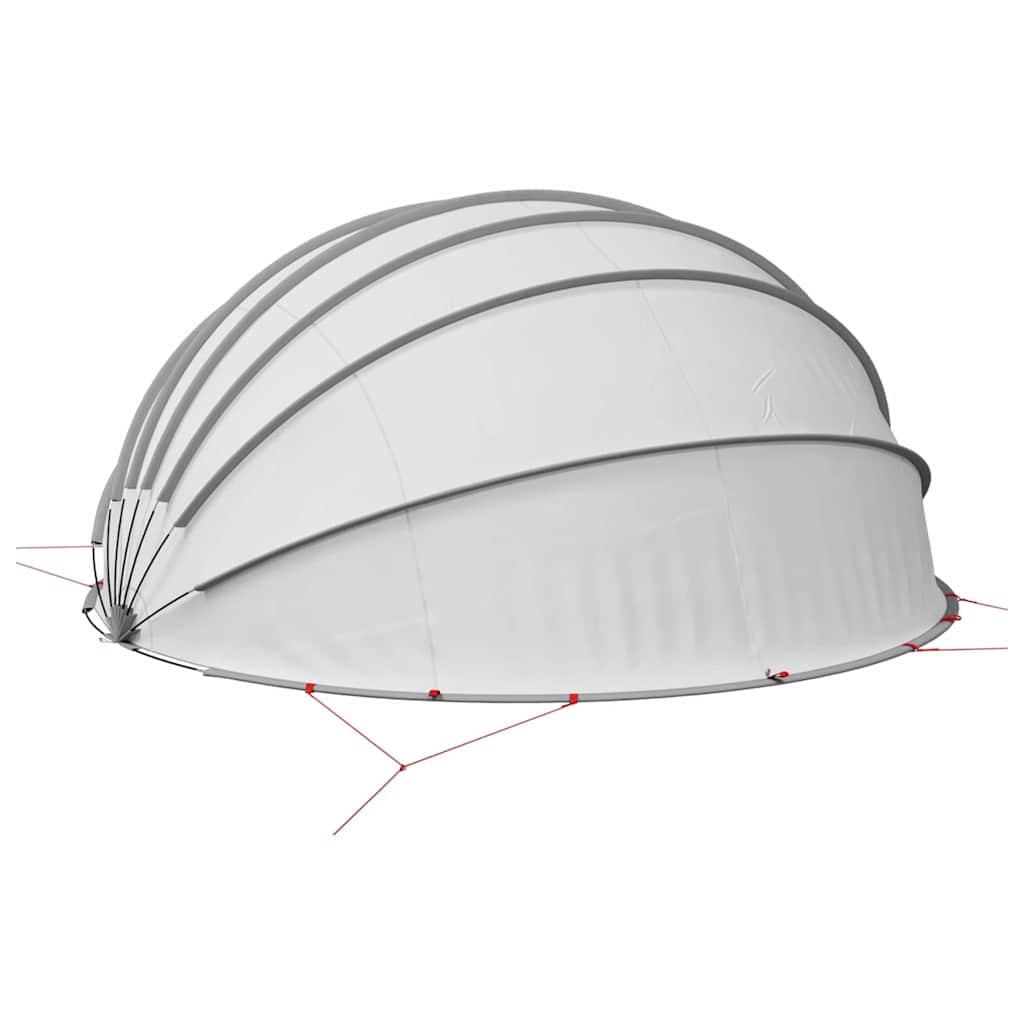 Pooldome Grijs en Oranje 592 x 590 x 275 cm