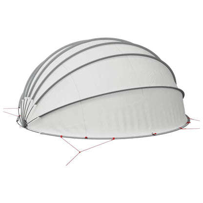 Pooldome Grijs en Oranje 592 x 590 x 275 cm