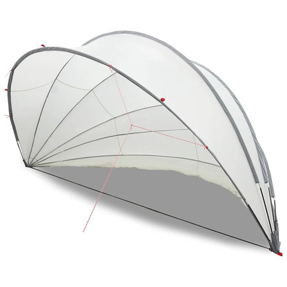 Pooldome Grijs en Oranje 592 x 590 x 275 cm