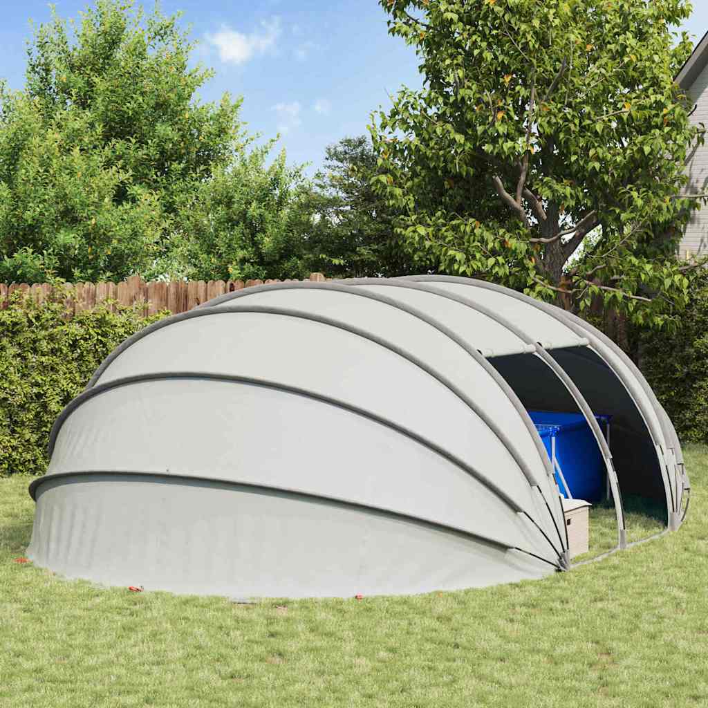 Zwembad Tent Koepel Grijs 538 x 440 x 204 cm