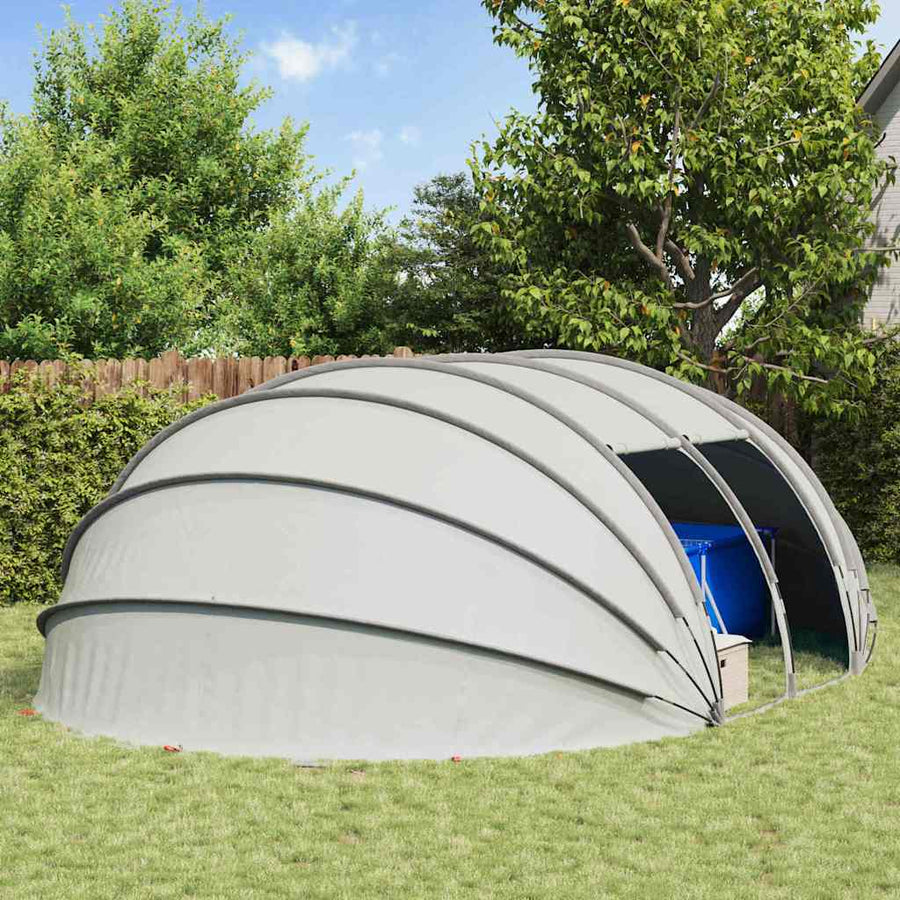 Zwembad Tent Koepel Grijs 538 x 440 x 204 cm