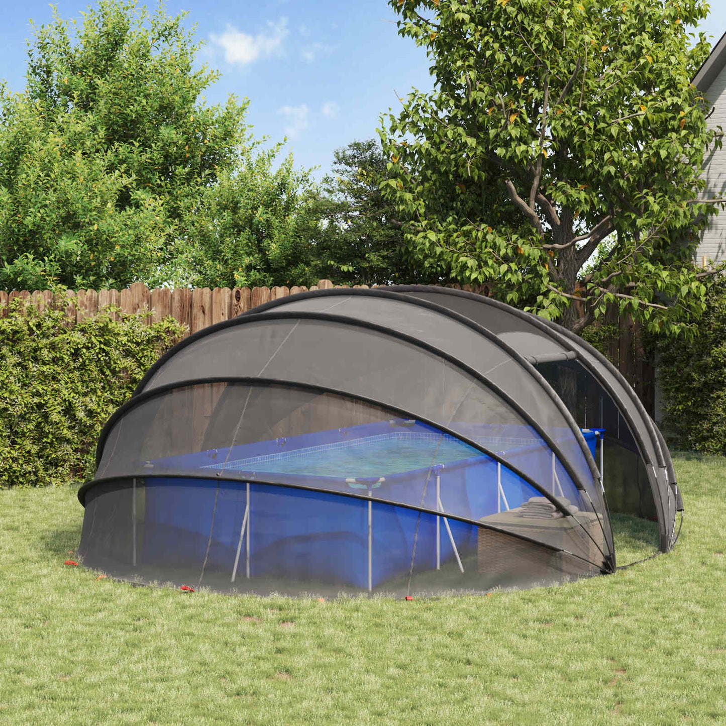 Zwembad Tent Koepel Doorzichtig 538 x 440 x 204 cm