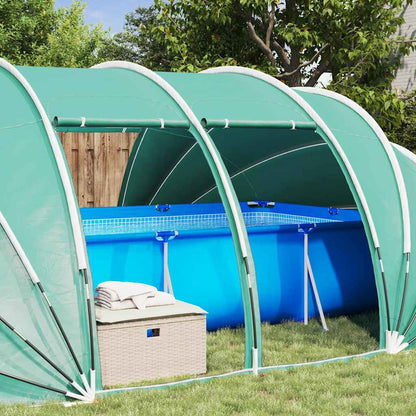 Zwembad Tent Koepel Groen 640 x 432 x 205 cm